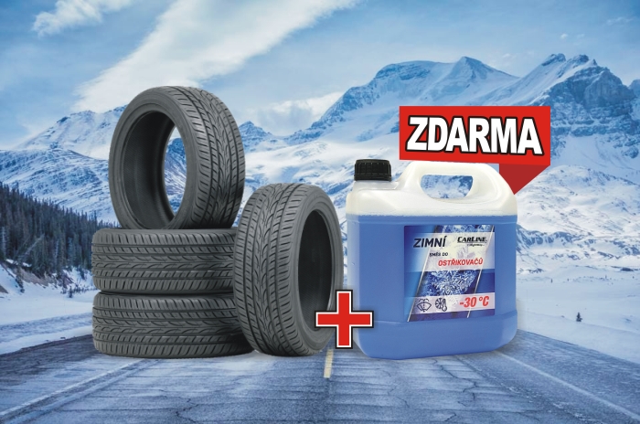 Zimní pneumatika a kapalina do ostřikovačů ZDARMA