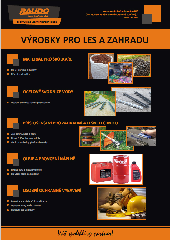 Prodej - les a zahrada katalog
