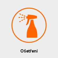 Ruční mytí a čištění vozidel - ikona ošetření